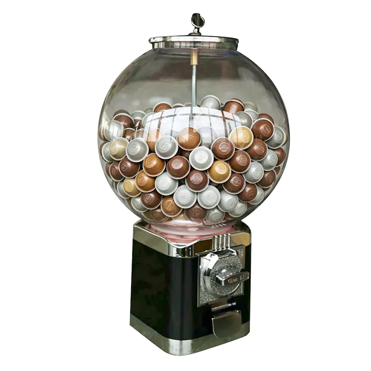 Cirkulær kaffekapsel Gashapon-maskine