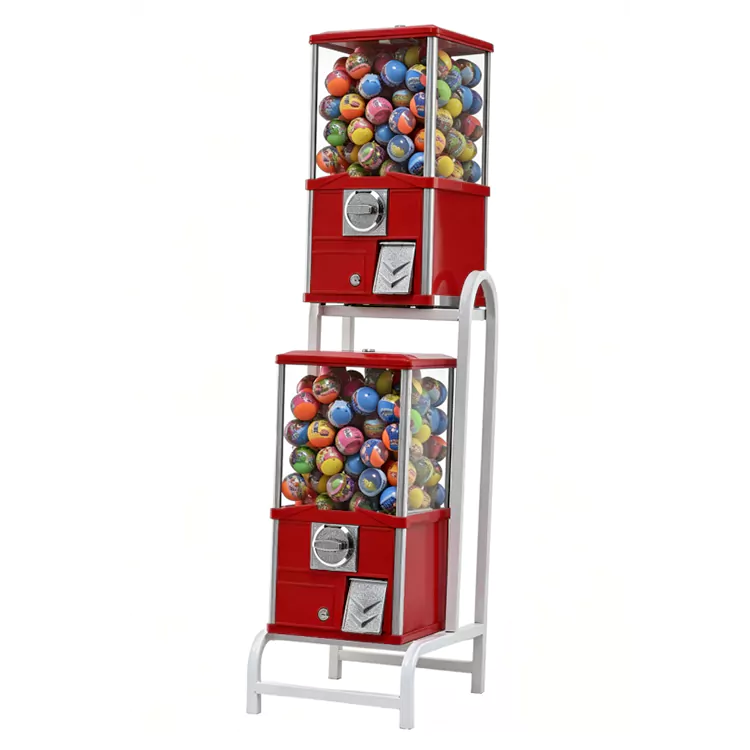 Dobbeltlags firkantet integreret Gashapon-maskine